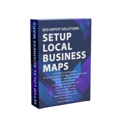 Set up your local business maps with Google Maps, Apple Maps, Bing Places maps & yahoo Maps
